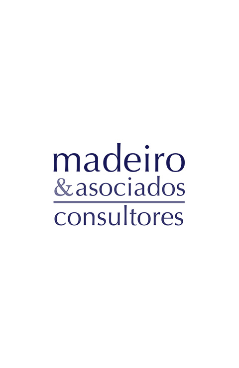 Logotipo azul lineal